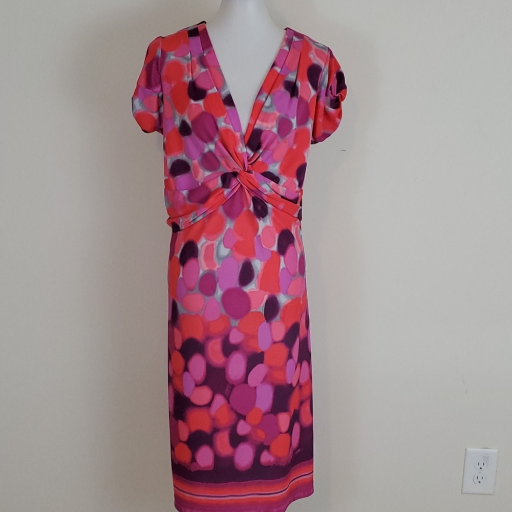 Sunhee pink multicolored dress size 24